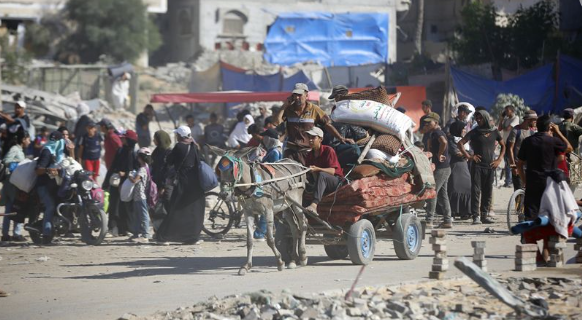 déplacement forcé gaza